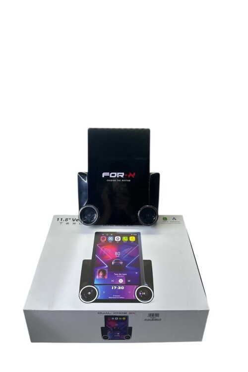 FOR-X DUAL KNOB 2K TESLA EKRAN TÜM 9 VE 10 İNÇ ÇERÇEVELERE UYUMLU PROFESYONEL MULTİMEDİA