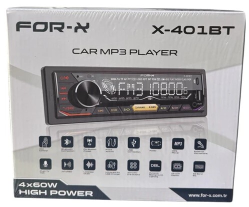 For-x X-401BT 4x60w (Type-c Şarjlı) Oto Teyp