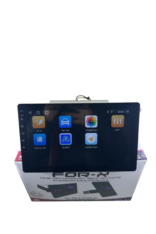 FOR-X X-9102A Orjinal UYUMLU 360 DERECE DÖNEBİLEN MANUEL ANDROİD TEYP