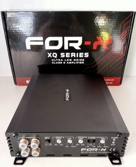FORX5 Amfi + For-x Çakmak - For-x XQ-225.4D 4 Kanal Ses ve Bass Anfisi