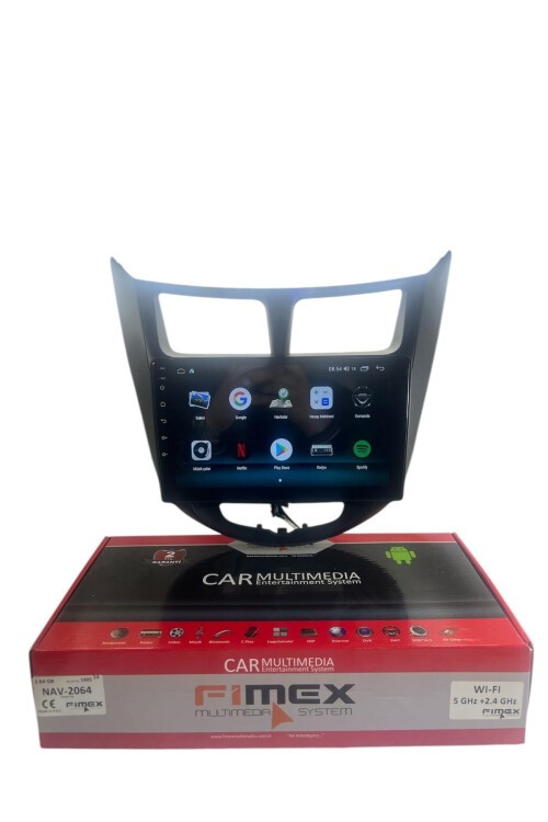HYUNDAİ ACCENT BLUE SİYAH 2011-2013 FİMEX 2-64 DSPLİ PRO OEM MULTİMEDİA