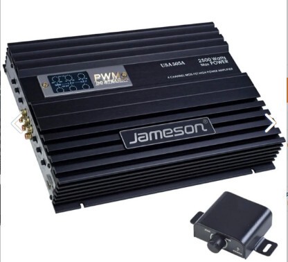 Jameson 4 Kanal 2500w Bass Kontrollu Oto Amfi Usa-505a