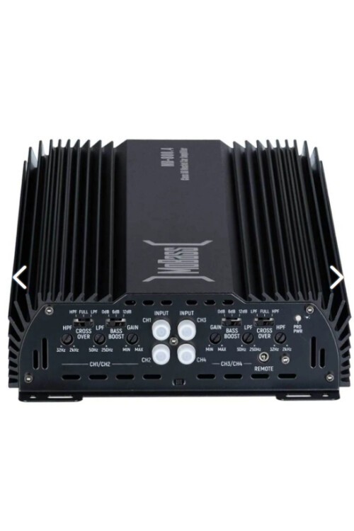 Mobass 4 Kanal 800 W Bass Kontrollü Oto Amfi Mb-800.4