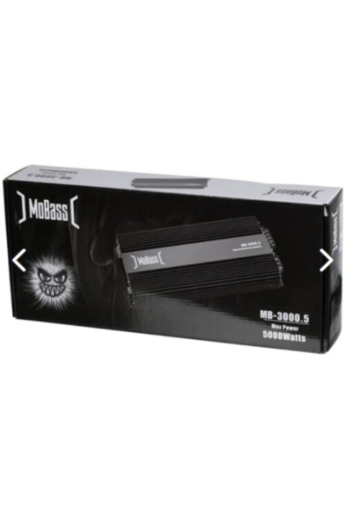Mobass 5 Kanal 130wx4ch 350w Rms Bass Kontrollü Oto Amfi Mb-3000.5 Mobas Mb 3000 Anfi