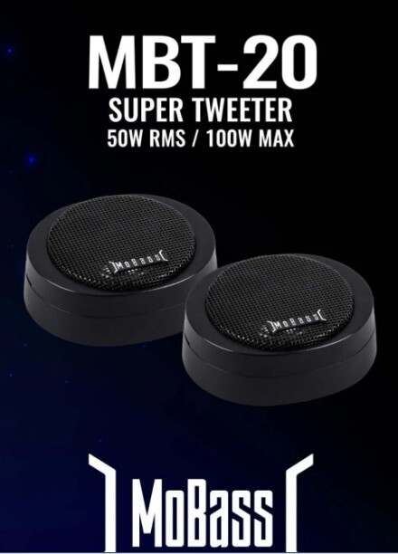 Mobass Mbt-20 20mm Dome Tweeter 50w Rms Power 100w Max Power 2li Takım
