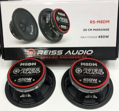 Reıss Audıo Rs-M8Dm 20Cm Midrange 400Wat 175Rms İki Adet