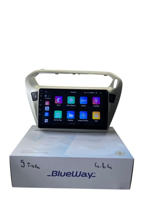 Pejo 301 Citroen C-elyse (Gri) BLUEWAY 4-64 PROFESYONEL OEM MULTİMEDİA