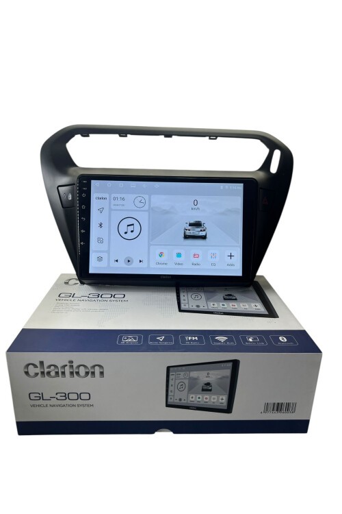 Pejo 301 -Citroen C-elyse (Siyah) CLARİON 4-64 TAM PROFESYONEL OEM MULTİMEDİA  