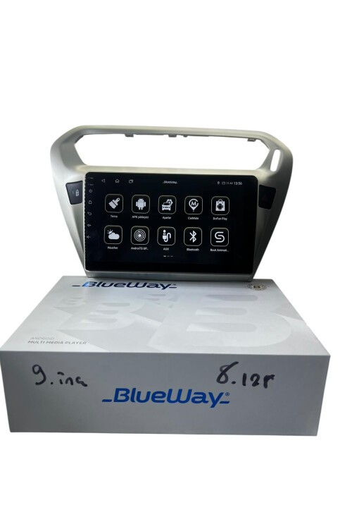 Peugeot 301 - C-Elysee (Şampanya) BLUEWAY 8-128 TAM PROFESYONEL OEM MULTİMEDİA