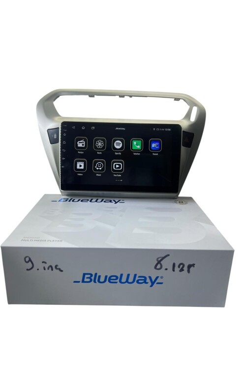 Peugeot 301 - C-Elysee (Şampanya) BLUEWAY 8-128 TAM PROFESYONEL OEM MULTİMEDİA