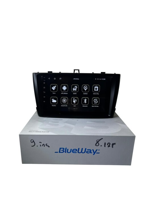 Toyota Avensis 2009-2015 Siyah BLUEWAY 8-128 TAM PROFESYONEL OEM MULTİMEDİA