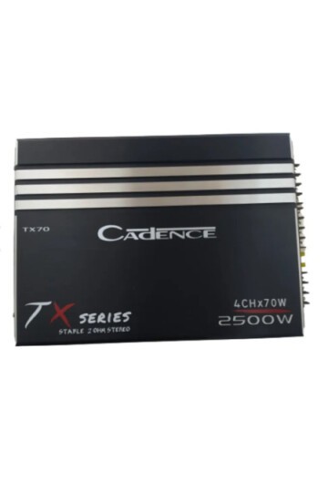 Cadence Tx70 2500w 4x70rms 4 Kanal Oto Amfi