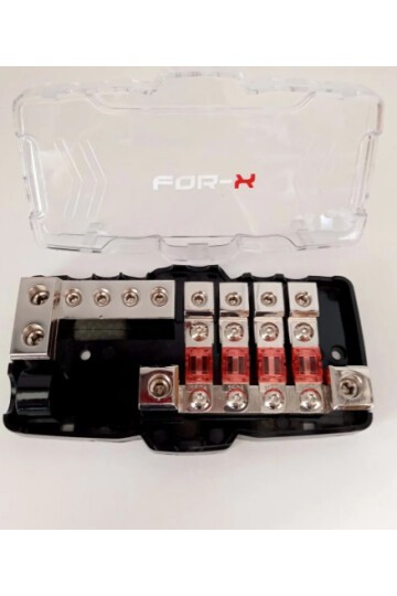 For-X Amfi Blok Sigorta Dağıtıcı - 4lü Blok Kablo Dağıtıcı - Hem Artı Hem Şase Dağıtıcı Blok