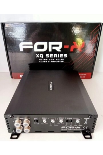 FORX5 Amfi + For-x Çakmak - For-x XQ-225.4D 4 Kanal Ses ve Bass Anfisi
