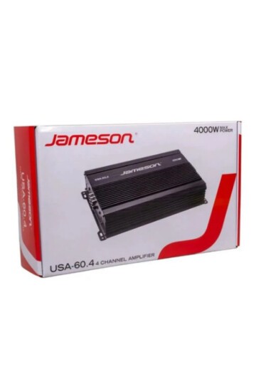 Jameson Usa-60.4 4 Kanal 4000w Oto Amfi 4x60rms Bass Kontrol Hediyeli